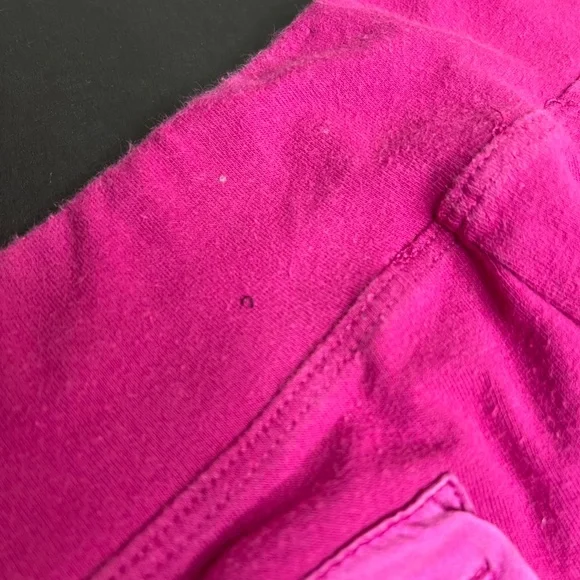 Pink Bow Shorts Size XS Blue Booty Festival Handmade Cotton Fringe Upcycled Y2k - Picture 11 of 11